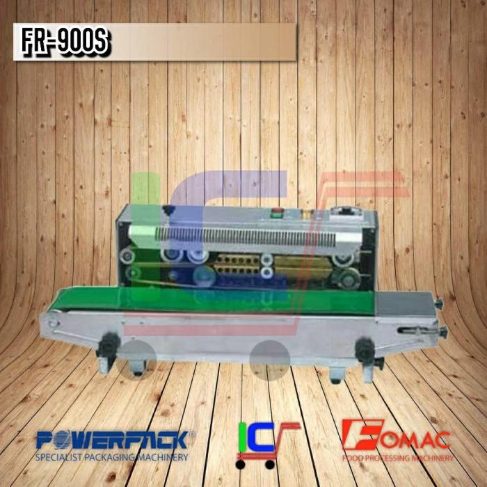 Mesin Continous Band Sealer Horizontal Machine Powerpack Fr-900S