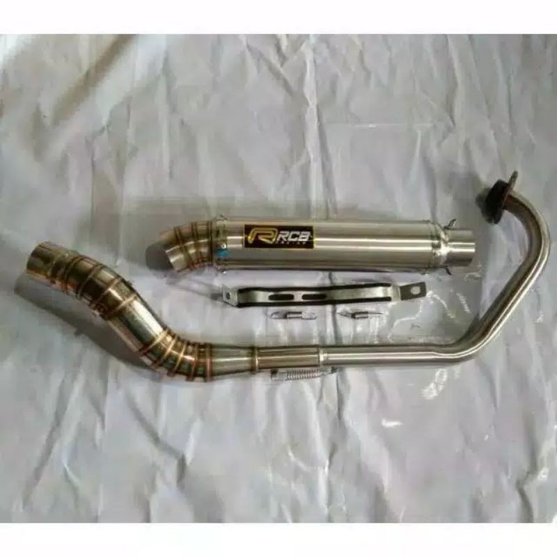 KNALPOT RACING RCB BULAT CORONG BESAR ALL MOTOR VIXION,MP,CB,FU,TIGER,GL