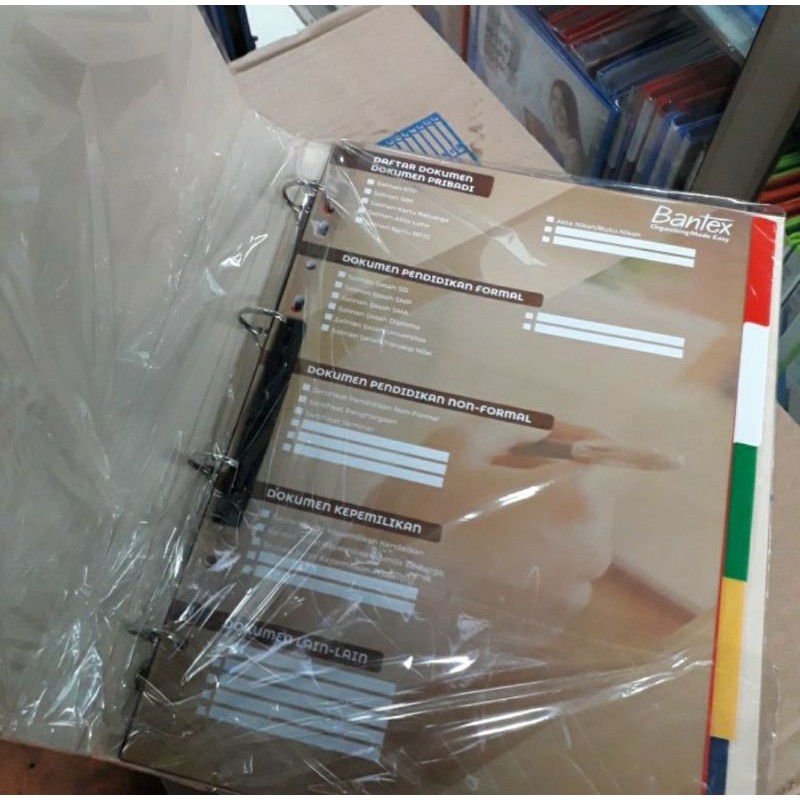 

Binder personal filling document bantex size folio 4 ring no ref 8716 - Cokelat