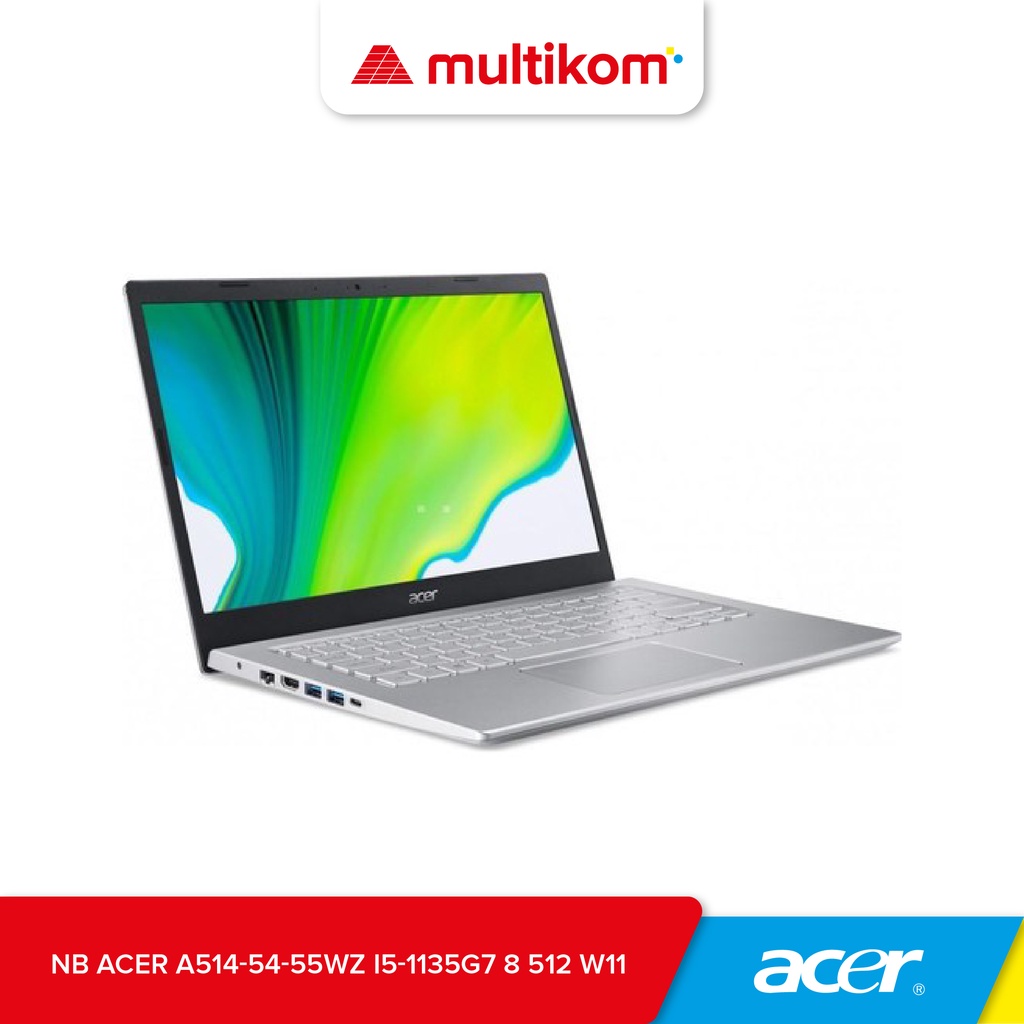 ACER A514-54-55WZ I5-1135G7 8GB 512GB SSD FHD WIN11 OHS SILVER
