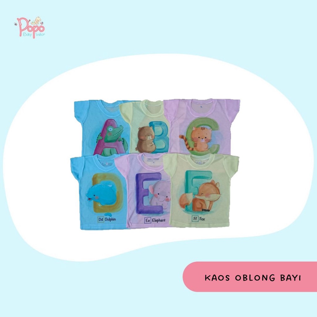 12pcs/ 1lusin Kaos setali/oblong Bayi motif (WARNA)