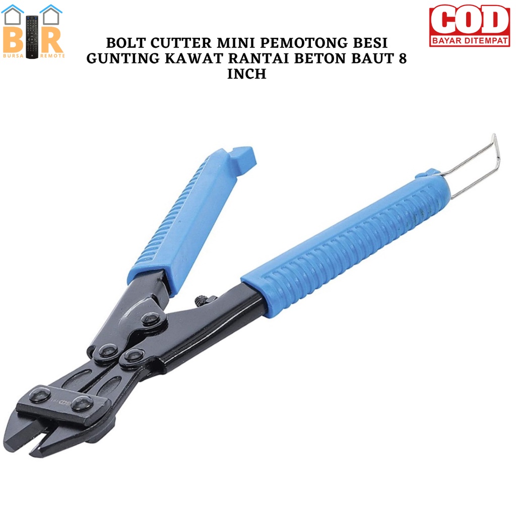 Bolt Cutter - Gunting Kawat Besi Baja Beton 8 Inch Pemotong Baja Kawat Rantai Beton Tang Potong Mini