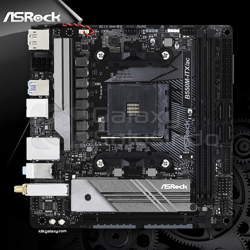 ASRock B550M-ITX/ac (AMD AM4, B550, DDR4) - Motherboard