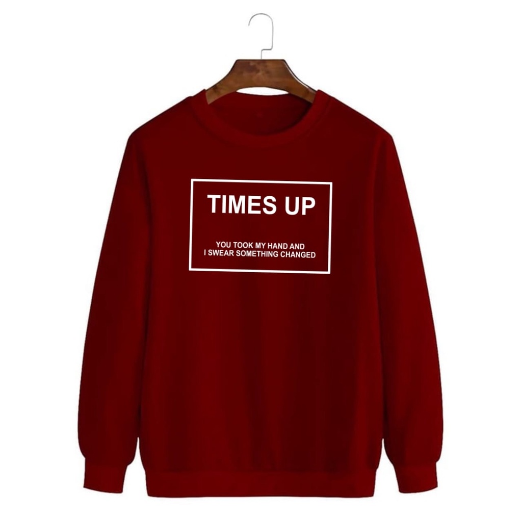 COD/ARPIOSSHOP - BAJU TIMES UP - SWEATER PRIA WANITA / SWEATSHIRT UNISEX MODEL KEKINIAN