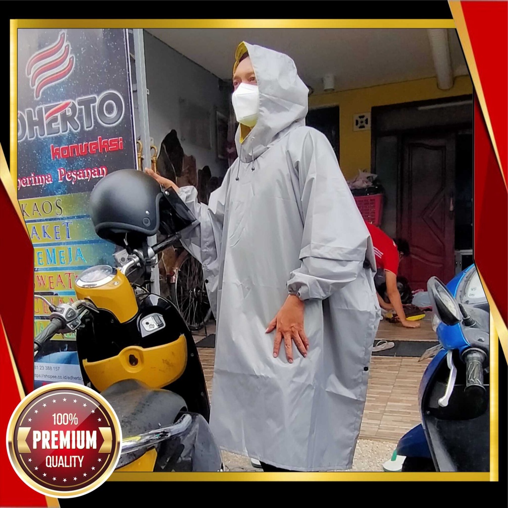 Rainbat Ponco Lengan JWS - Mantel Hujan Ponco Lengan EDHERTO - JAS HUJAN Ponco Pakek Lengan Waterpro