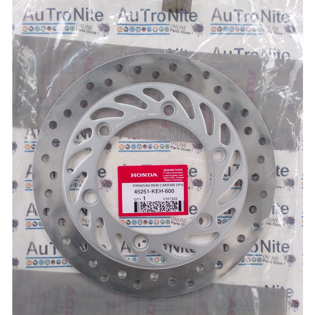 Piringan Cakram Depan Lubang Baut 6 Disk Front Brake 45251-KEH-600 Original Honda Mega Pro 150 160 K