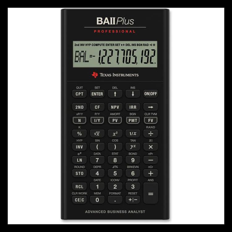 

Hot Product Texas Instruments Ba Ii Plus Professional Financial Calculator Promo