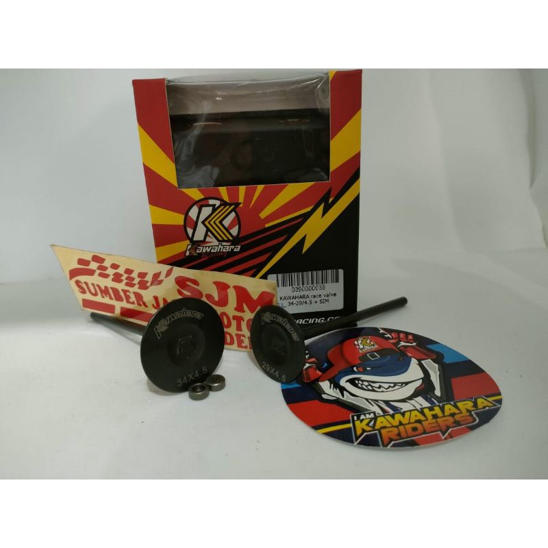 Klep Kawahara ukuran 34 29 batang 4,5mm Kawahara Vavle klep 34 29 4,5mm plus sim klep