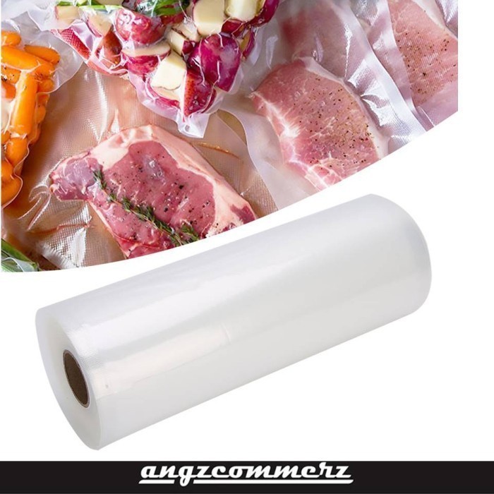 PLASTIC VACUUM ROLL FINE LINE PACKAGING BAG SEALER FOOD GRADE VAKUM EMBOS MAKANAN