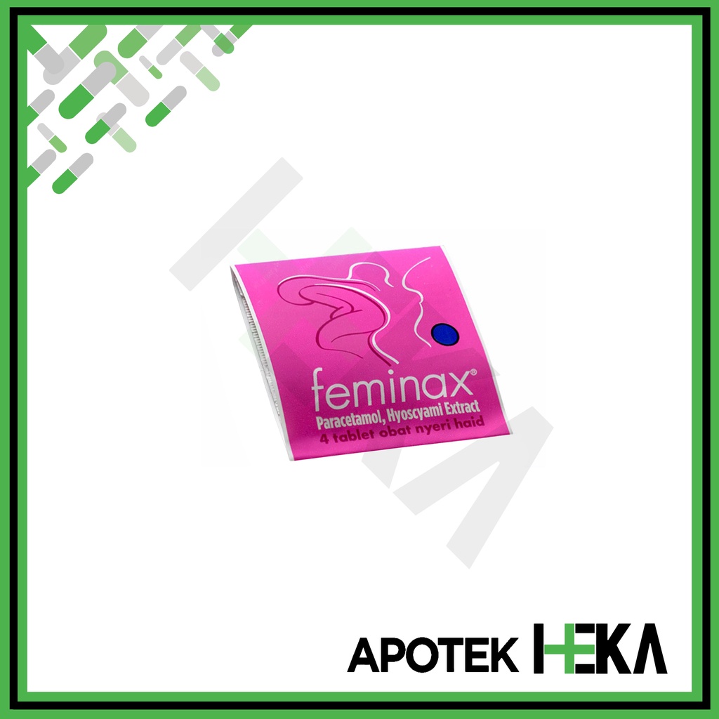 Feminax Tablet Obat Nyeri Haid / Datang Bulan Strip isi 4 (SEMARANG)