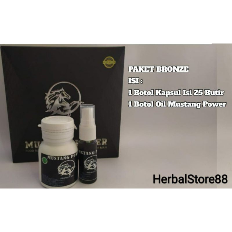 Paket BRONZE Obat Herbal Pembesar Penis Alami|Mustang Power|100%asli Original dalam 3-4hari