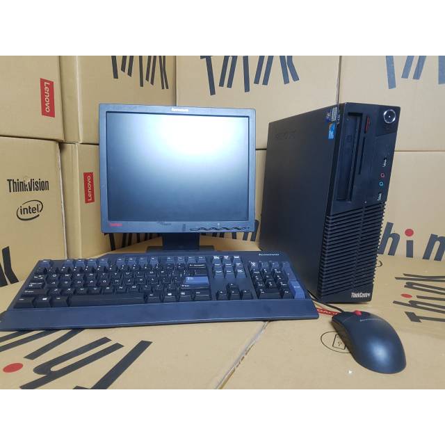 Paketan komputer lenovo core i3 2120 lengkap lcd