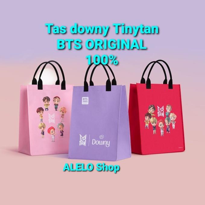 Downy tinytan BTS tiny tan tote bag souvenir tas jinjing bangtan ori SPECIAL