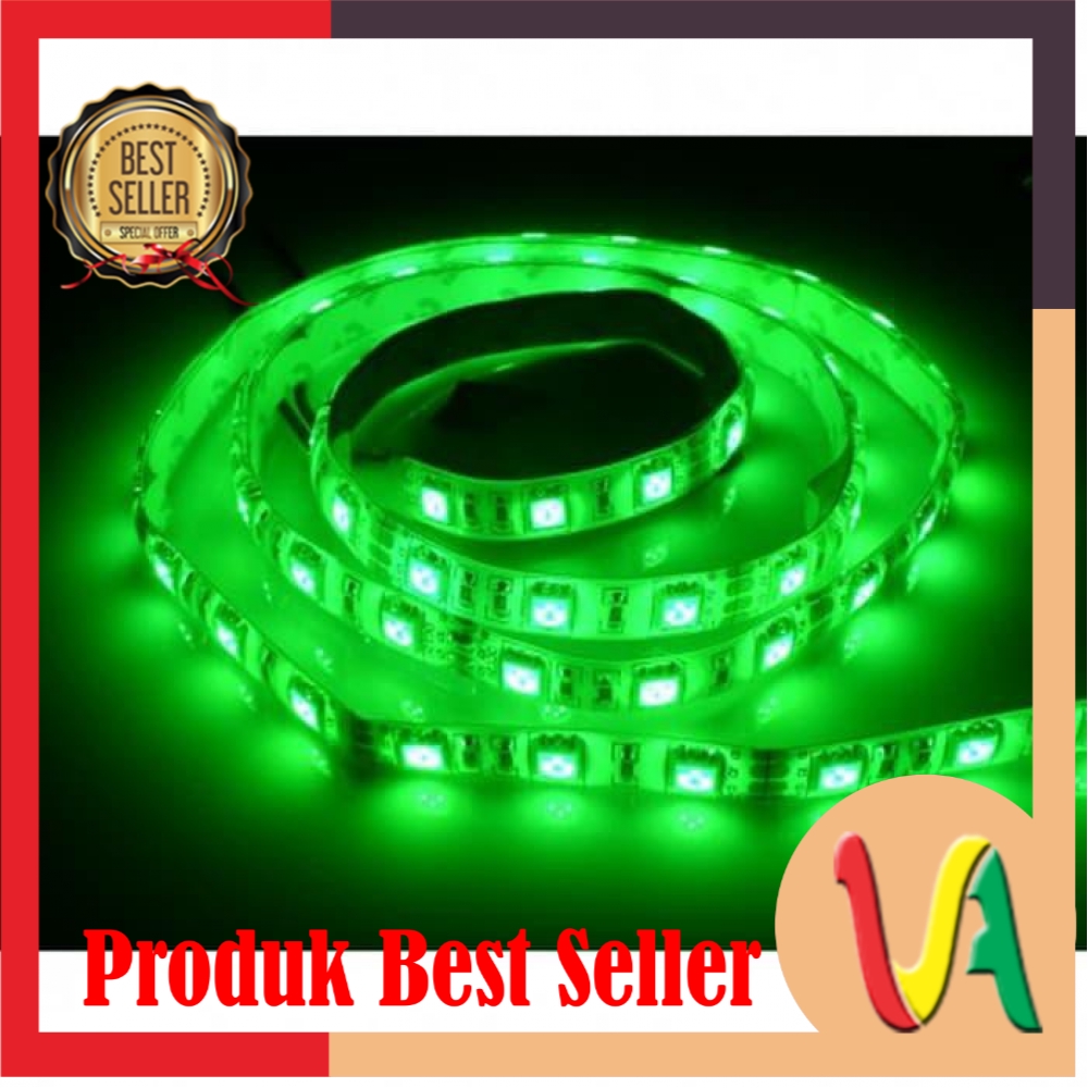 LED STRIP 3528 IP44 HIJAU / OUTDOOR / INDOOR / FLEKSIBEL / ETALASE