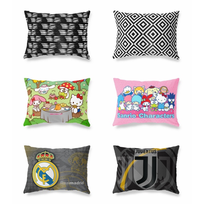 Sarung Bantal Tidur - Motif Hello Kitty - Marvel - Spiderman - Minimalis - FootBall - Cactus - Captain America - Hulk Ukuran 45x65cm