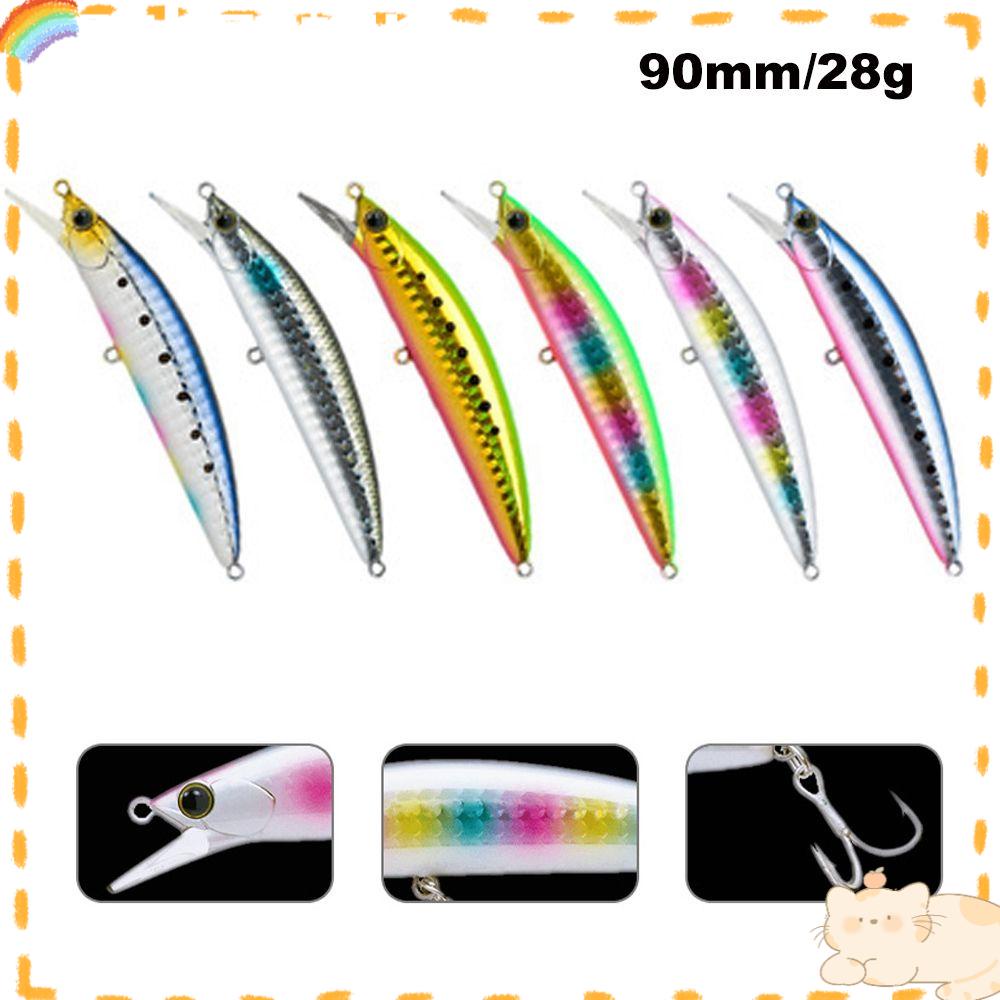 Solighter Umpan Pancing Hard Bait Bentuk Ikan Imitasi Panjang 90MM Berat 28G