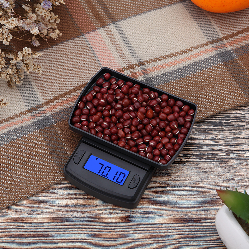 Skala Presisi Tinggi Skala Saku Plastik Mini Skala Elektronik Digital Portabel Timbang Perhiasan