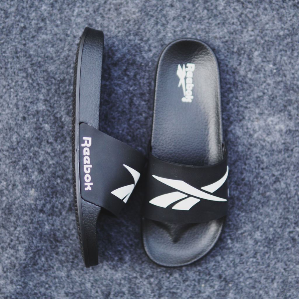 Terbaru!!! Sandal Slide Rebook Karet Hight Quality Nyaman Anti Letoy (gratis ongkir)