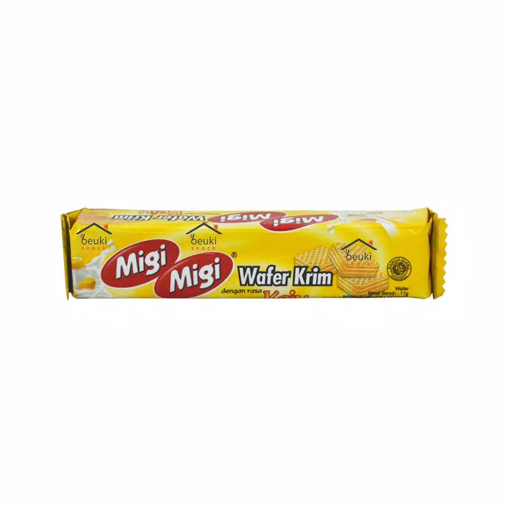 

Migi Migi Wafer Krim KEJU Biskuit Wafer - 11gr