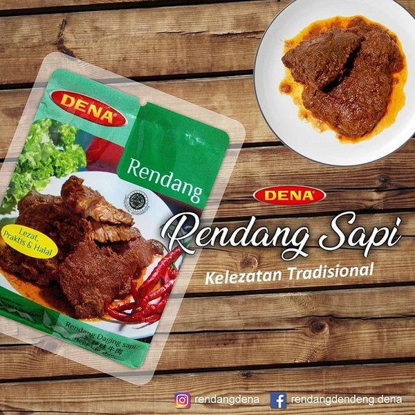 Jual Rendang Siap Makan Dena Rendang Sapi Rendang Padang Indonesia