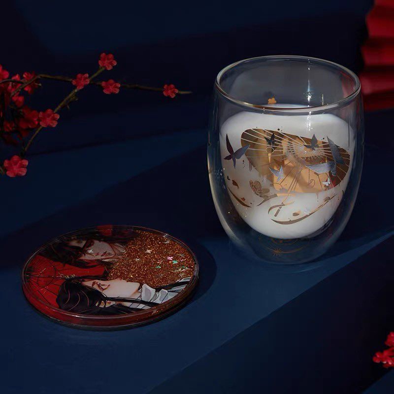 [official birthday merch] set double glasses mug + glitter coaster tgcf