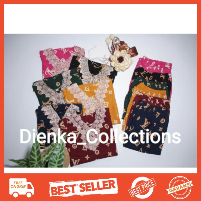 one set rayon setelan Kanaya anak usia 3-7 tahun setelan motif cp renda one set arabian