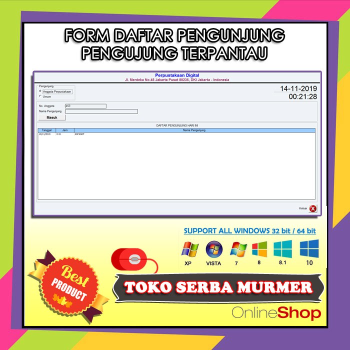 Software aplikasi perpustakaan full versi terlaris