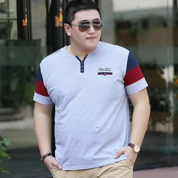 Best Seller KITOTAshop.Baju fashion pria Jumbo VOGUE PENDEK ukuran XXL-3XL,Bahan kaos unicon prem