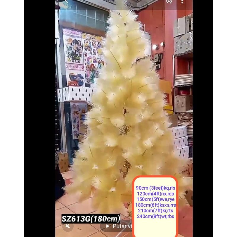 Pohon natal 1.2m(120cm/4feet) (tidak bisa cod)KOMPLIT