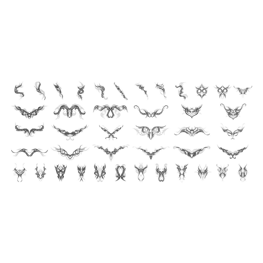 Procreate Brush - 350 Tattoo Toolkit Elements