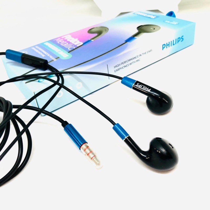 PROMO HANDSFREE PHILIPS PROTON METALIC VA258 MUSIC EARPHONE VA-258