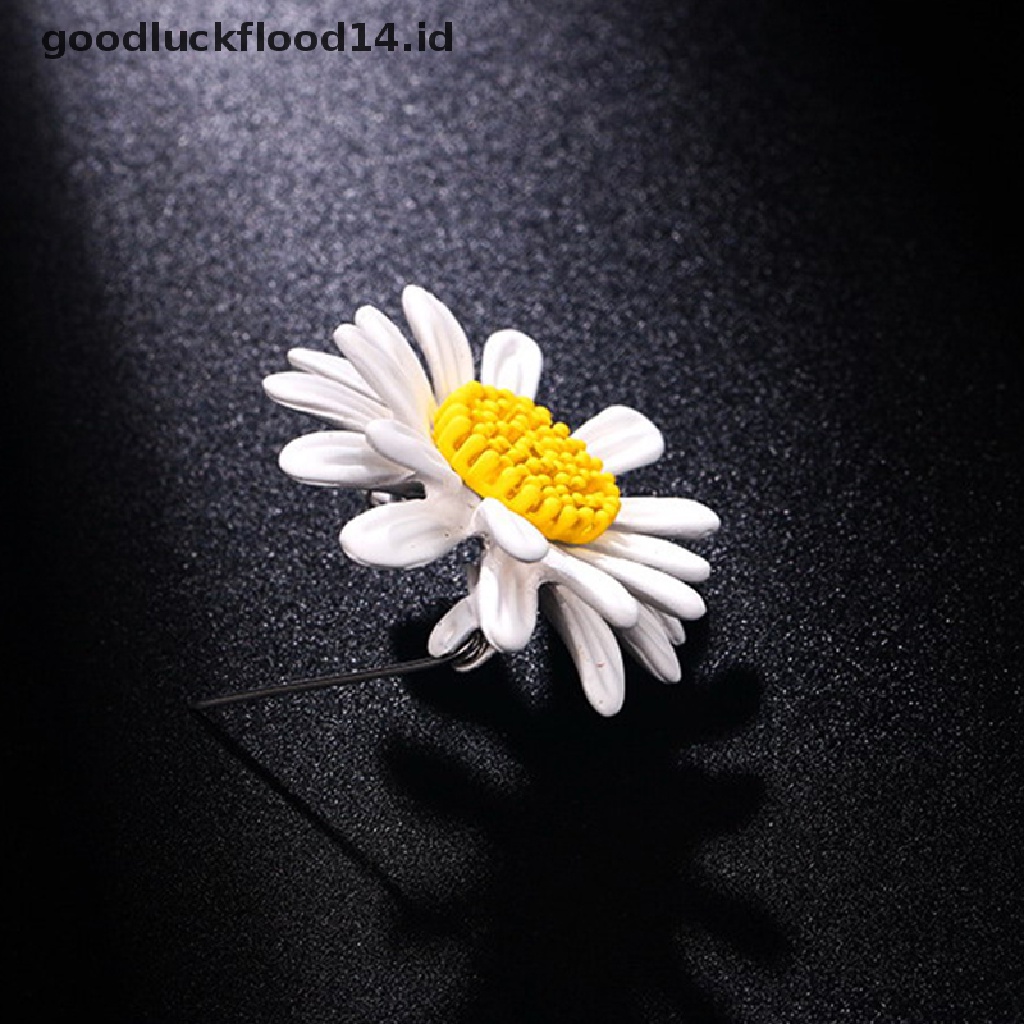 [OOID] Cute Sunflower Brooch Pins for Hijab Hats Dress or Bags Jewelry Accessories ID