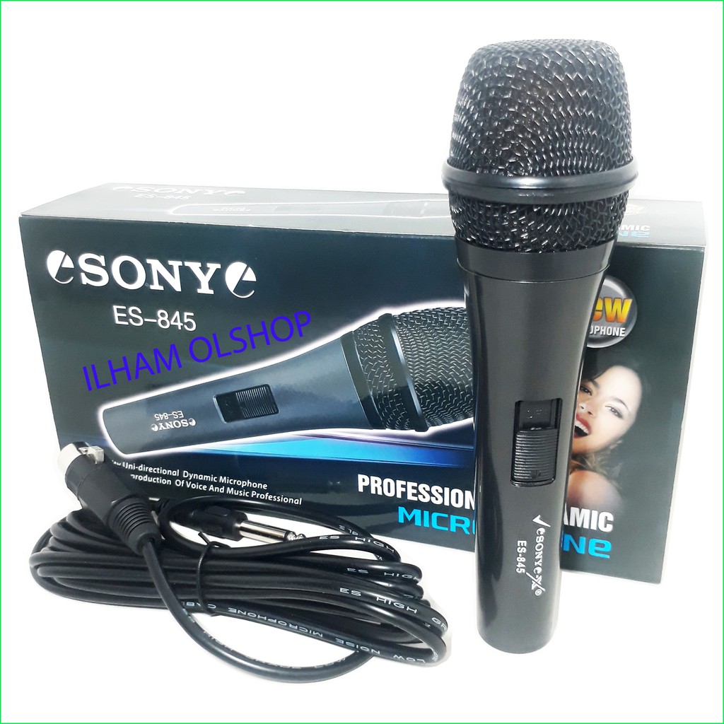 Microphone Sony ES 845 Mik/Mikrofon/Mic Kabel