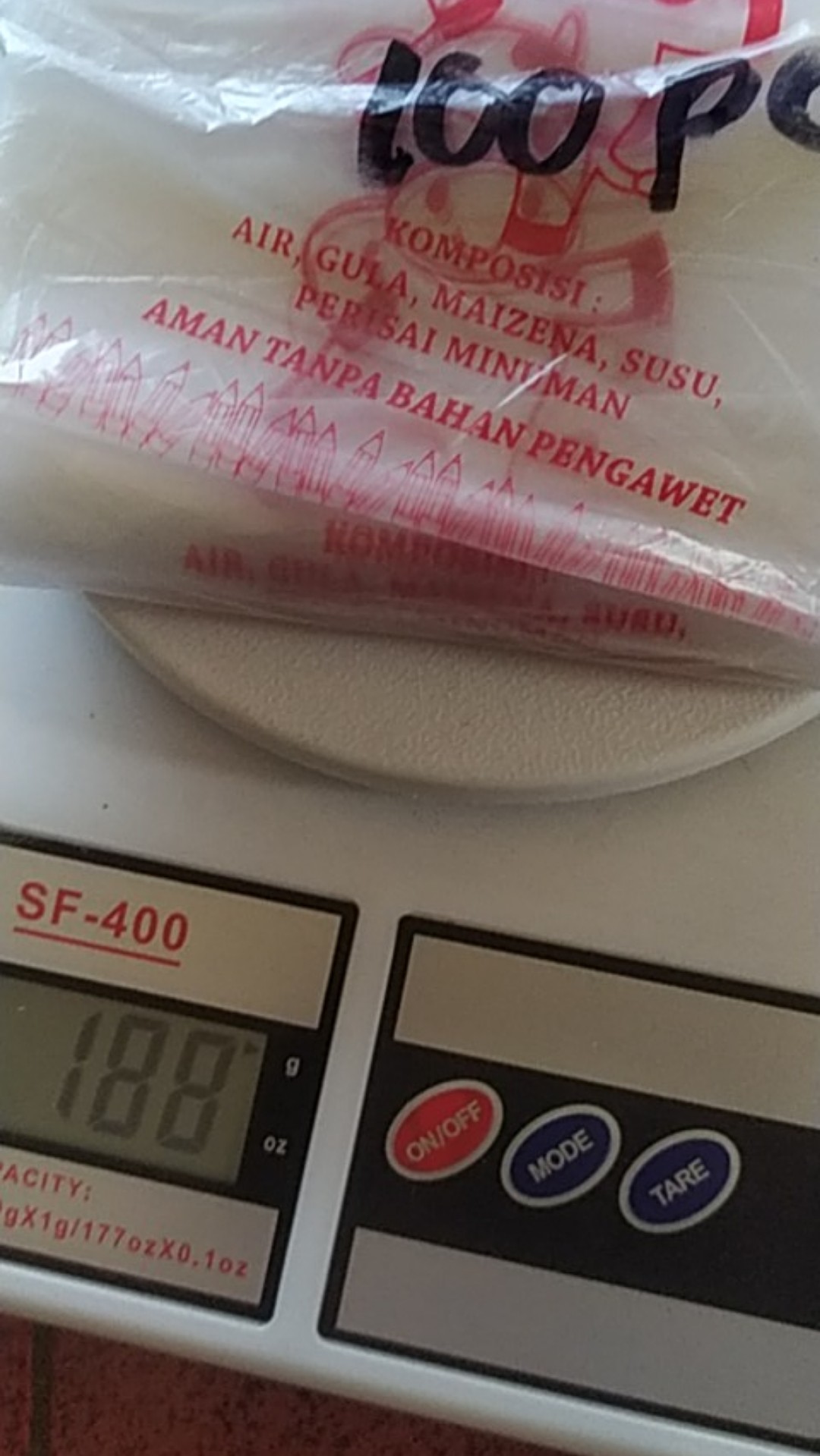 100 Pcs Plastik Casing / Packing Es Pensil