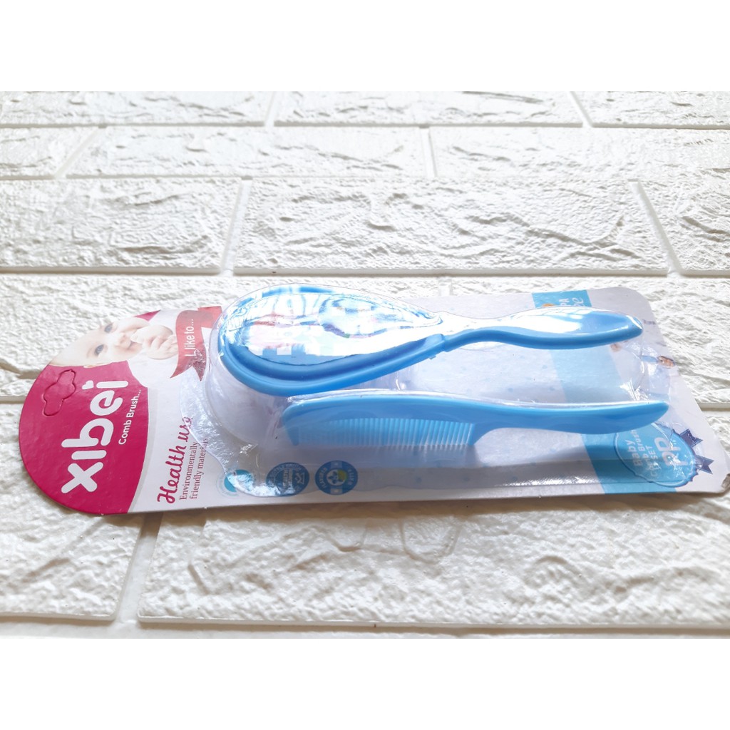 XIBEI Sisir Bayi Lembut Murah Bagus 2in1 Perlengkapan Bayi Baru Lahir Murah Baby Newborn-1