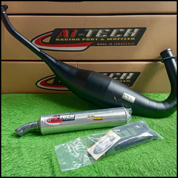 Knalpot Aitech Galvanis Plat Ninja R Dan Rr Dan Ninja Ss Type Standar