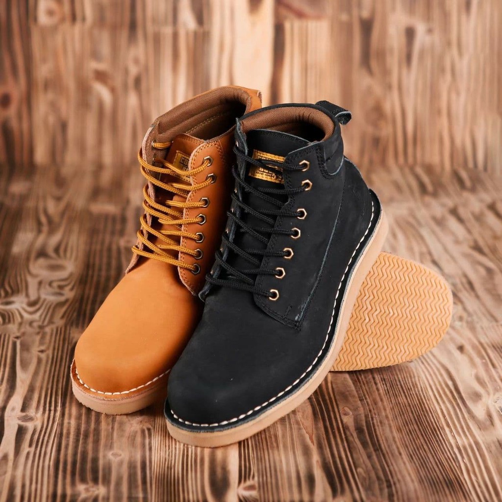 Sepatu Pria Kulit Asli COUNTRY BOOTS SAFETY SALMON