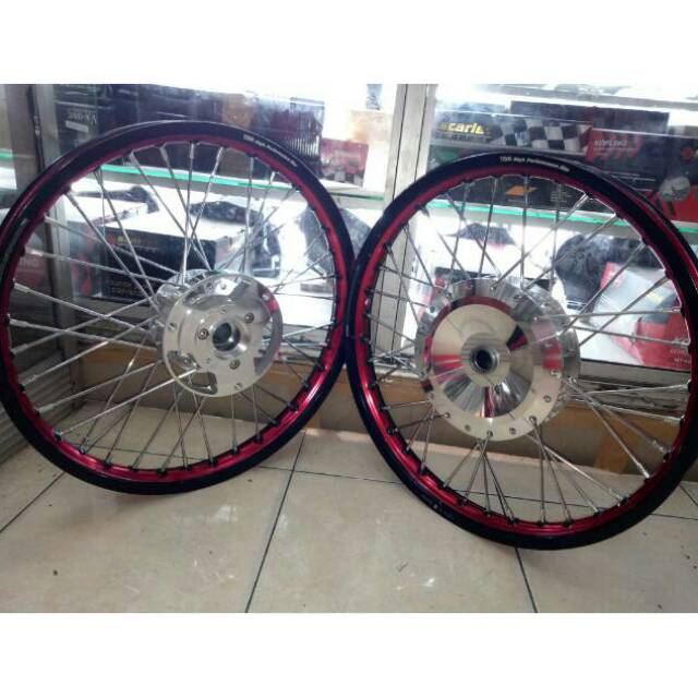 Paketan Velg TDR Jari Jari Ring 17 TDR 2Tone Motor NMAX Komplit Set