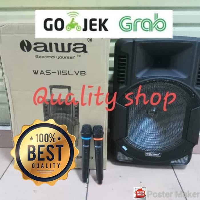 speaker portable aiwa 15 inch