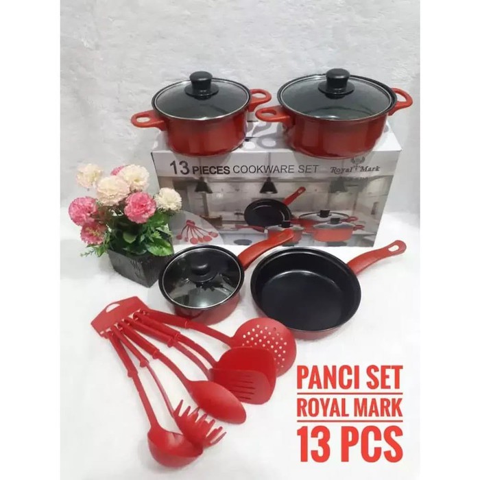 PANCI SET 13 PCS WARNA MERAH