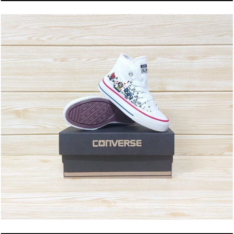 sepatu anak motif terbaru BTS korea BOOTS tali keren murah