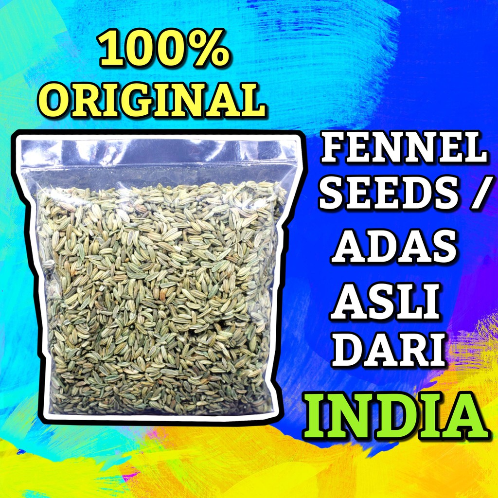 

Premium Fennel Seed Biji Adas Manis Jinten Jintan Manis 100g 250g