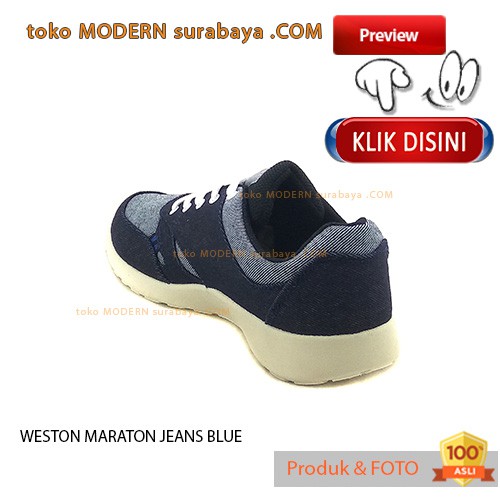 WESTON MARATON JEANS BLUE sepatu pria kets casual sneakers