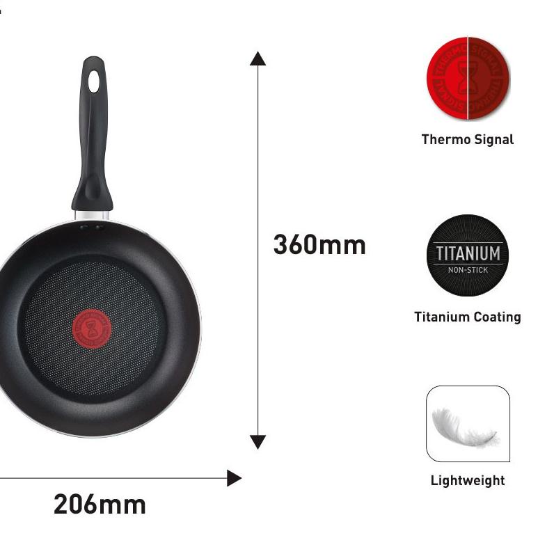 ✹ Tefal Tefal Essentials Frypan 20cm Panci Wajan Anti Lengket ✥
