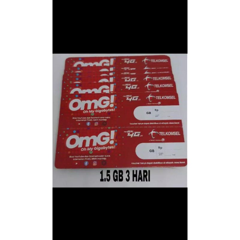 Voucher Telkomsel 1.5gb