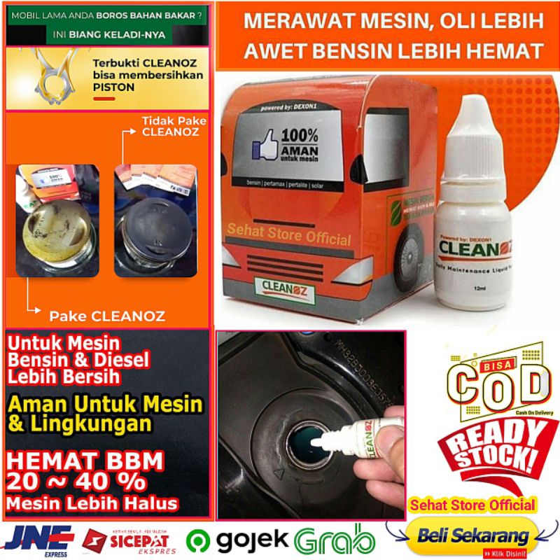 CLEANOZ Cairan PENGHEMAT BBM Clenoz Menghemat Bahan Bakar Terbaik Untuk Mobil dan Motor Cleanos Hema