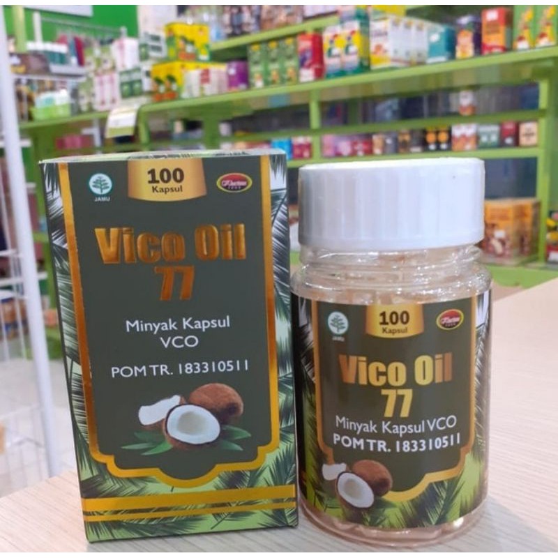 Kapsul Minyak Vico Oil 77 100kpsl | Minyak VCO kapsul 77