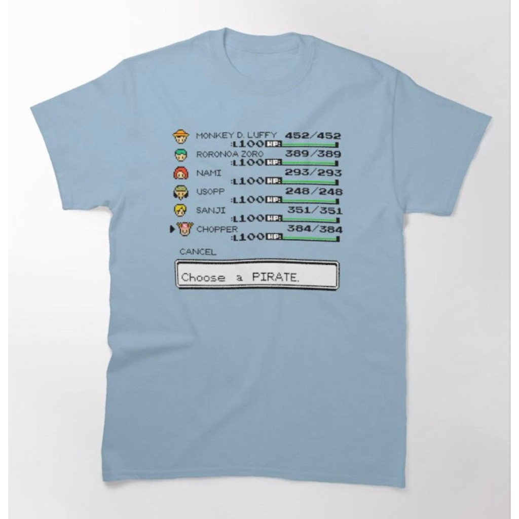 Tshirt One Piece 8 Bit Bar Mugiwara