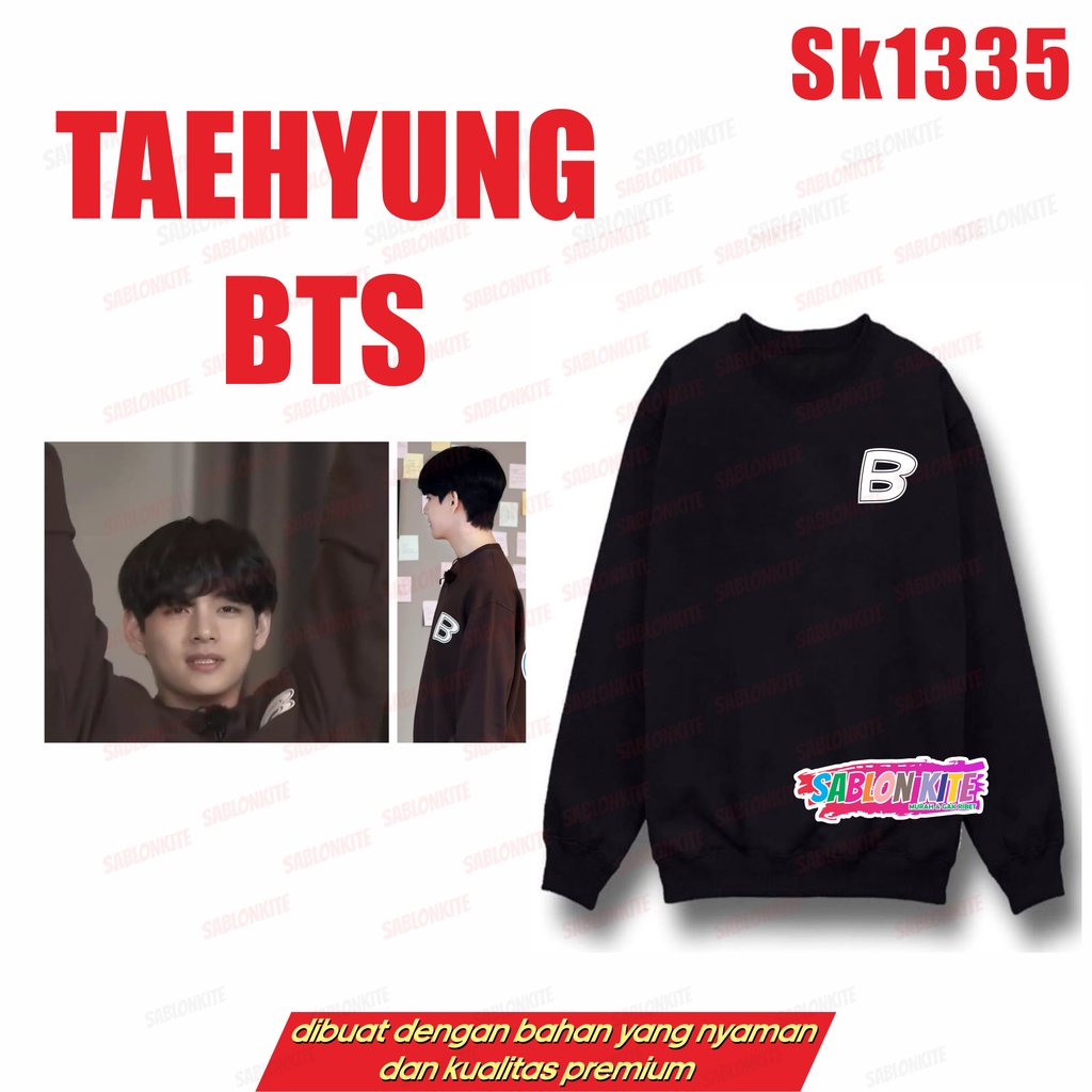 MURAH!!! SWEATER KPOP TAEHYUNG B BLURR SK1335 UNISEX