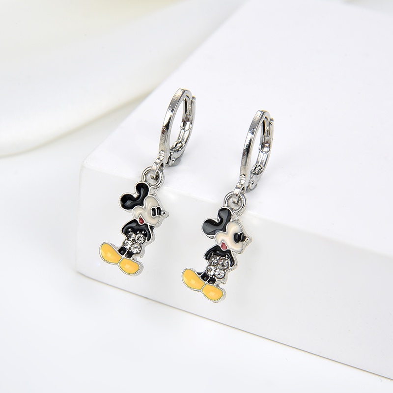 anting titanium anak emas asli muda wanita korea anti karat karat panjang selamanya korea dewasa bunga style korean style tusuk 109e